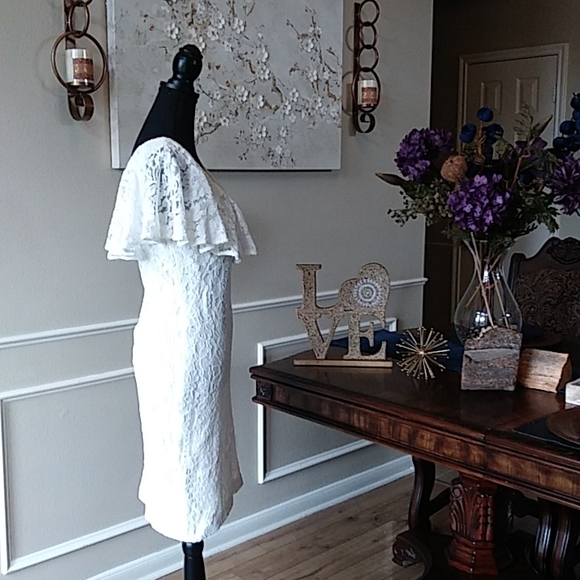 Lauren Ralph Lauren Women's Tamalira Floral Lace Cocktail Dress. Size 6 - Picture 10 of 17